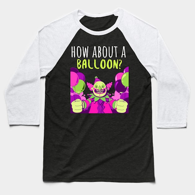 How About A Balloon? Baseball T-Shirt by Golden Eagle Design Studio